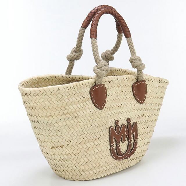 ミュウミュウ　Miki House　トートバッグ miu miu（ミュウミュウ） 中古 カゴバッグ レディース ブランド カゴ