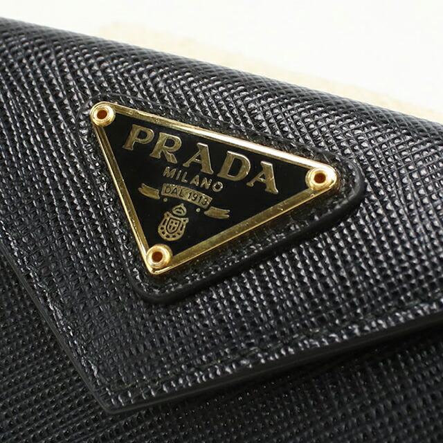 PRADA 三つ折り財布 サフィアーノトライアングル 【最終値下げ】 関税送料無料【PRADA】サフィアーノトライアングル 財布 (PRADA