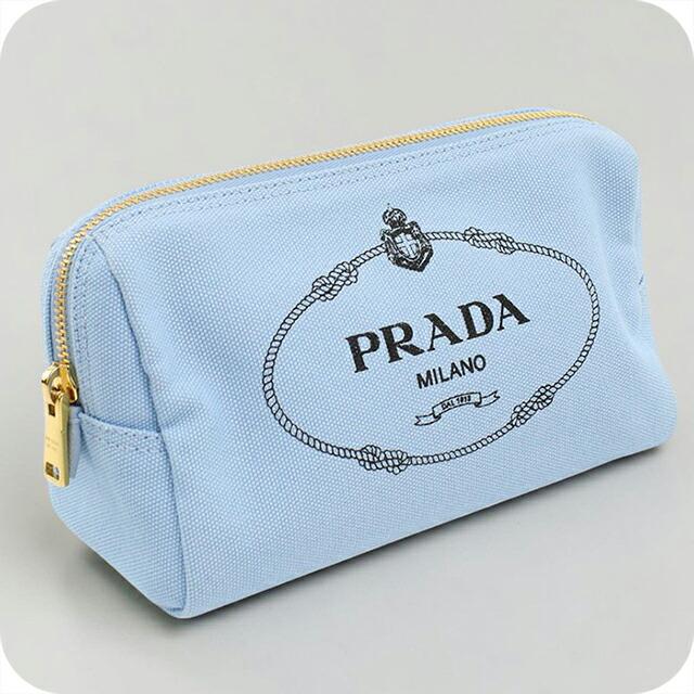 PRADA（プラダ） 中古 ポーチ レディース ブランド カナパ ブルー