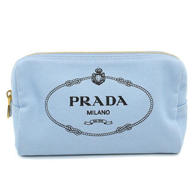 PRADA（プラダ） 中古 ポーチ レディース ブランド カナパ ブルー