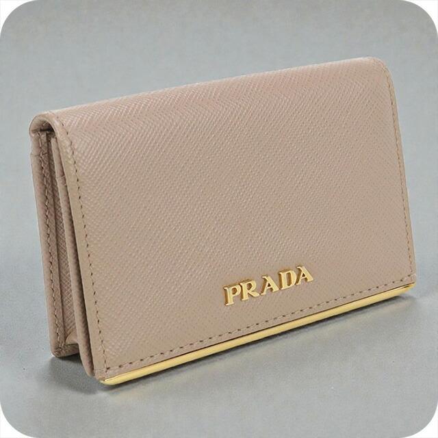 【美品】PRADA 名刺入れ カードケース サフィアーノ レザー PRADA（プラダ） 中古 名刺入れ レディース ブランド サフィアーノ