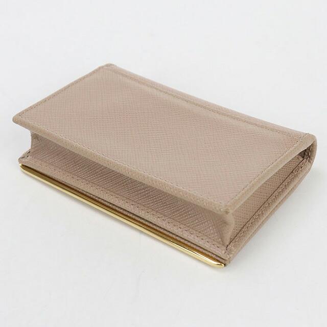 PRADA　名刺入れ　ほぼ未使用品 PRADA（プラダ） 中古 名刺入れ レディース ブランド サフィアーノ