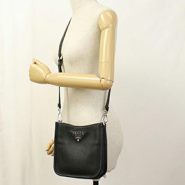 プラダ / PRADA　ヴィッテロダイノソフトレザー ショルダーバッグ　1BH192　レザー　サンド(ベージュ系) 【中古】 商品番号 S-157112 プラダ PRADA ヴィッテロダイノソフトレザー ショルダーバッグ (PRADA