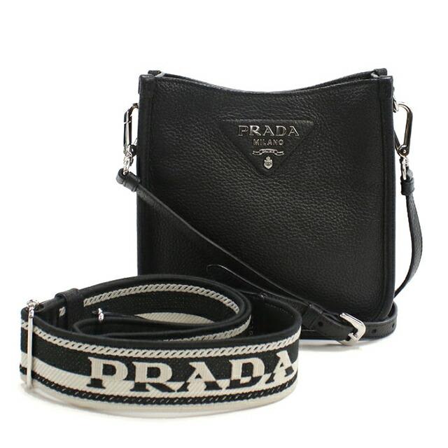 プラダ ショルダーバッグ ヴィッテロ レザー ロック ブラック PRADA（プラダ） 中古 ショルダーバッグ レディース ブランド ヴィッ