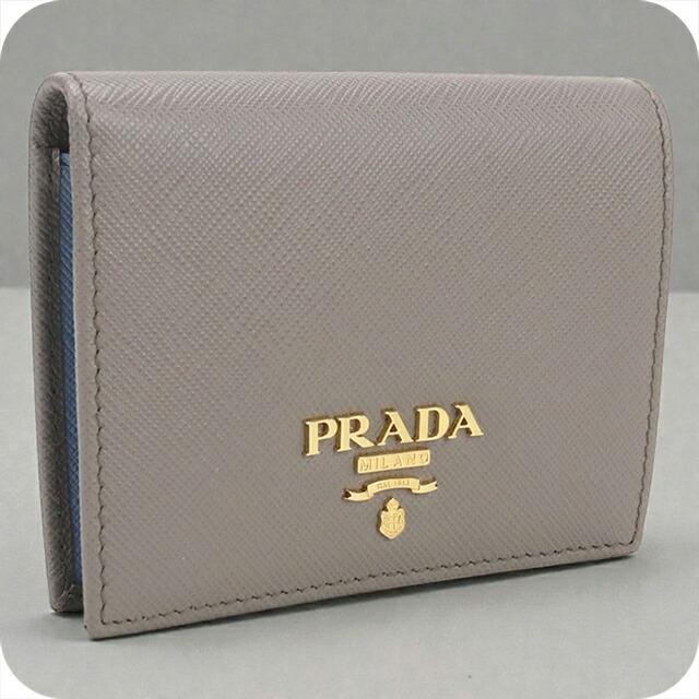 PRADA（プラダ） 中古 二つ折り財布 レディース ブランド サフィアノ 