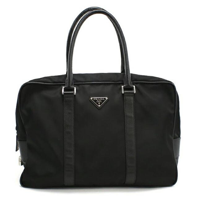 美品　プラダ　ブリーフケース　PCケース　ナイロン　三角ロゴプレート　PRADA PRADA プラダ ブリーフケース ビジネスバッグ 三角ロゴ プレート 白