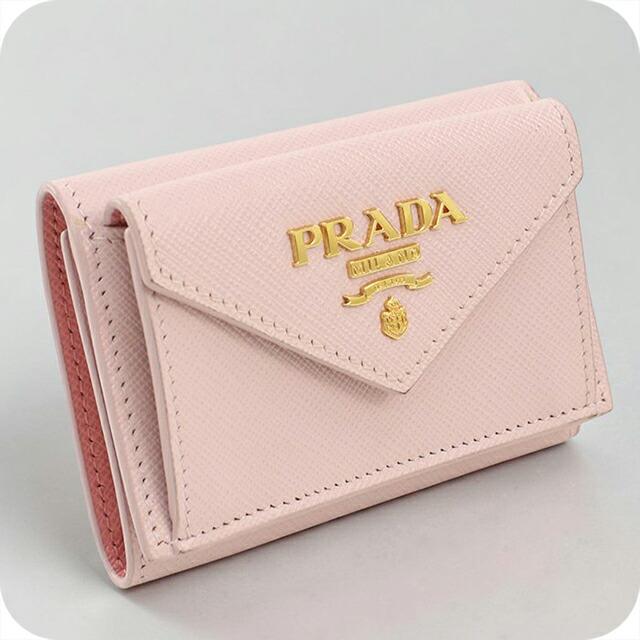 PRADA（プラダ） 中古 三つ折り財布 コンパクト 三折財布 レディース 