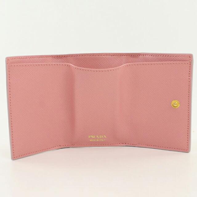 PRADA（プラダ） 中古 三つ折り財布 コンパクト 三折財布 レディース 