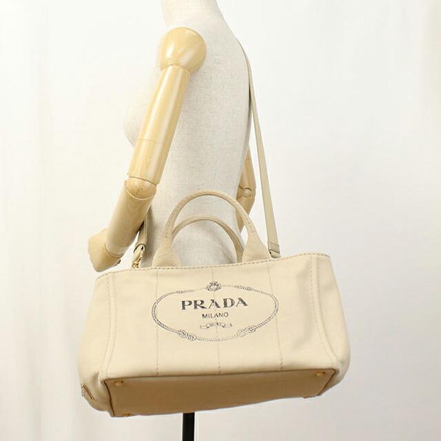 【Gカード付】PRADA プラダ カナパ M コルダ 2WAYトート ベージュ系 PRADA（プラダ） 中古 トートバッグ レディース ブランド カナパ 2WAY