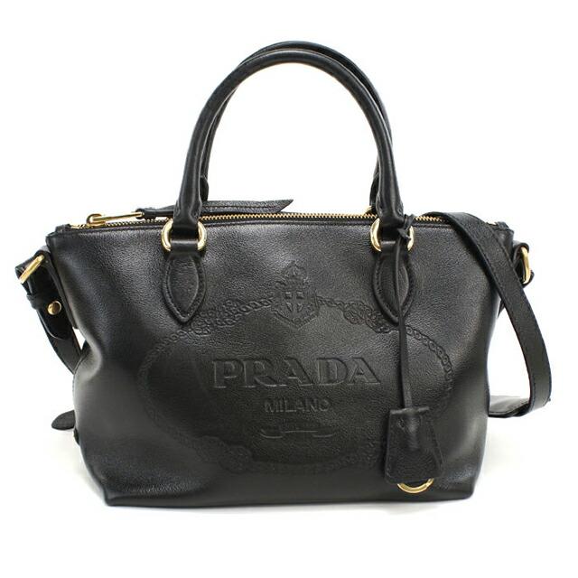 ♡美品♡プラダ♡1BA111♡ブラック♡2way♡ PRADA（プラダ） 中古 ハンドバッグ レディース ブランド PRADA 2WAY