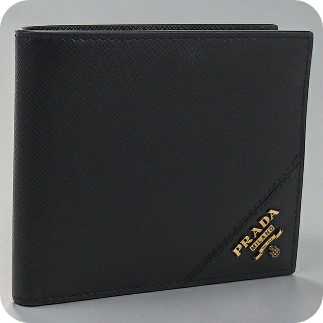 PRADA（プラダ） 中古 二つ折り財布 二折財布 メンズ ブランド