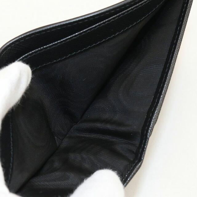 PRADA プラダ サフィアーノ 二つ折り財布 二つ折り財布 2MO738 レザー ブルー  メンズ【中古】 PRADA（プラダ） 中古 二つ折り財布 二折財布 メンズ ブランド