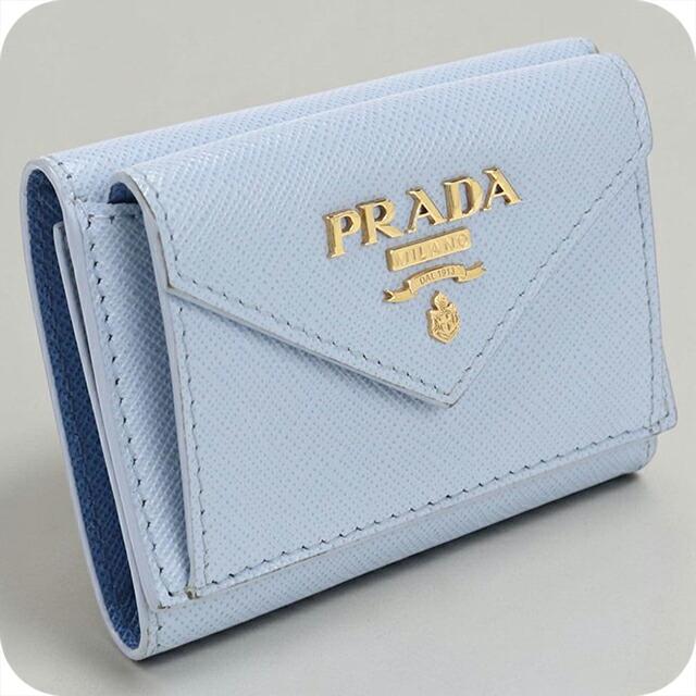 【中古美品】PRADA 三つ折り財布 サフィアーノ PRADA（プラダ） 中古 三つ折り財布 三折財布 レディース ブランド