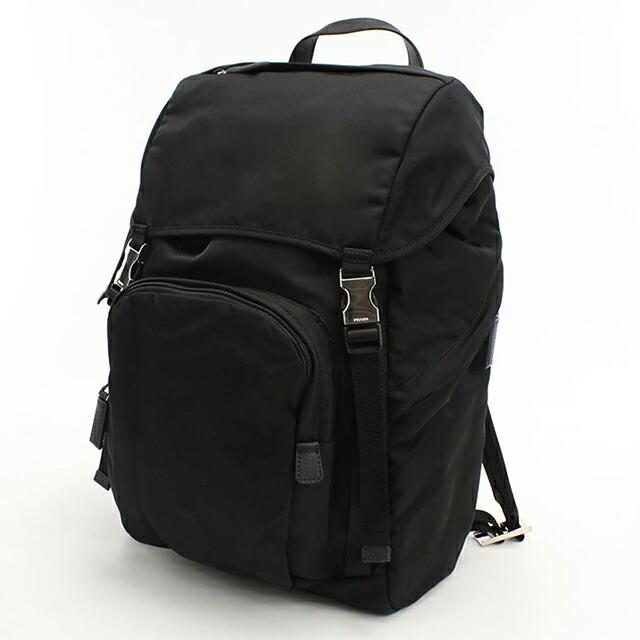 【美品】PRADA 2VZ135 ナイロン NERO ユニセックス リュック プラダ PRADA 2VZ135 2DMG バックパック RE-NYLON SAFFIANO BACKPACK