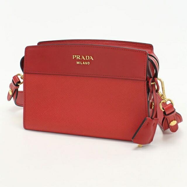 PRADA ナイロンバッグ 黒/ベージュ/赤 PRADA（プラダ） 中古 斜め掛け ショルダーバッグ レディース ブランド