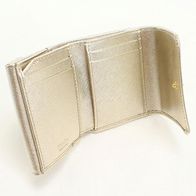 PRADA（プラダ） 中古 三つ折り財布 コンパクト 三折財布 レディース