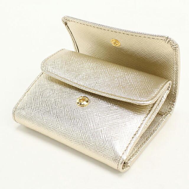 PRADA（プラダ） 中古 三つ折り財布 コンパクト 三折財布 レディース