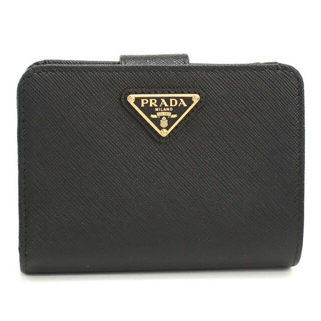 PRADA プラダ　折り畳み　財布　美品 PRADA（プラダ） 中古 二つ折り財布 コンパクト レディース ブランド