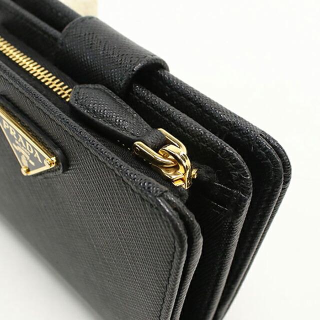 PRADA プラダ　折り畳み　財布　美品 PRADA（プラダ） 中古 二つ折り財布 コンパクト レディース ブランド