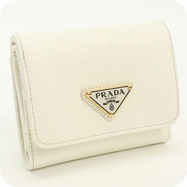 PRADA（プラダ） 中古 三つ折り財布 コンパクト 三折財布 レディース