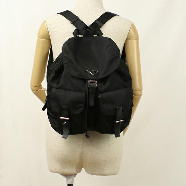 PRADA 黒 リュック　当時物 PRADA（プラダ） 中古 リュック レディース ブランド バックパック