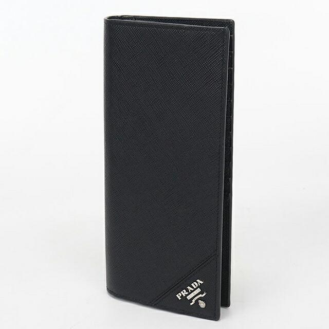 PRADA（プラダ） 中古 長財布二折 メンズ ブランド サフィアーノレザー