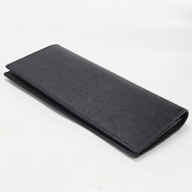 PRADA（プラダ） 中古 長財布二折 メンズ ブランド サフィアーノレザー 