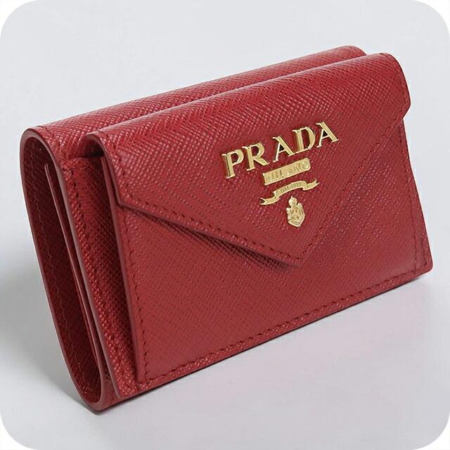 PRADA（プラダ） 中古 三つ折り財布 三折財布 コンパクト レディース
