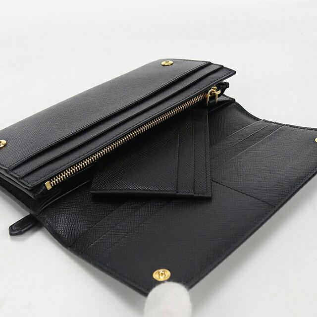 PRADA（プラダ） 中古 長財布二折 レディース ブランド サフィアーノ