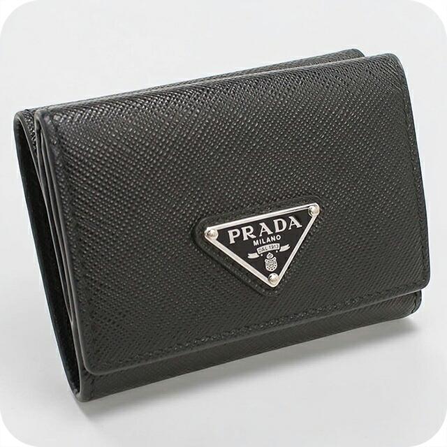 PRADA（プラダ） 中古 三つ折り財布 三折財布 コンパクト メンズ