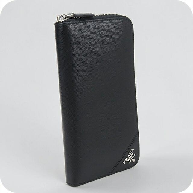 PRADA（プラダ） 中古 長財布ラウンドファスナー メンズ ブランド