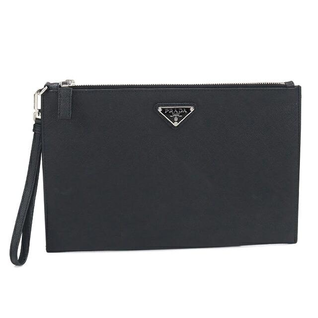 PRADA プラダ 本革クラッチバッグ 高級ブランド PRADA（プラダ） 中古 クラッチバッグ メンズ ブランド サフィアーノ