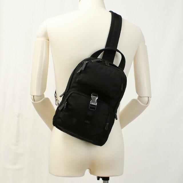 PRADA 中古 プラダ ボディバッグ メンズ ブランド ブラック PRADA 中古 プラダ ボディバッグ メンズ ブランド ブラック