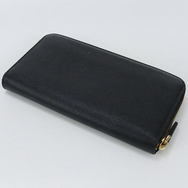 【在庫一掃】 プラダ ロゴ ラウンドファスナー 長財布 レディース 【中古】 PRADA（プラダ） 中古 長財布ラウンドファスナー レディース ブランド