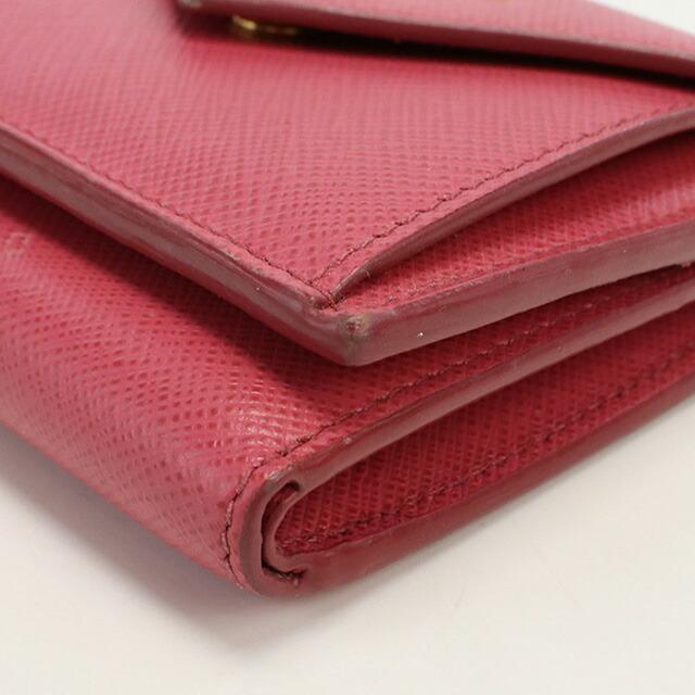 PRADA 中古 プラダ 三折財布小銭入付き レディース ブランド PRADA 中古 プラダ 三折財布小銭入付き レディース ブランド