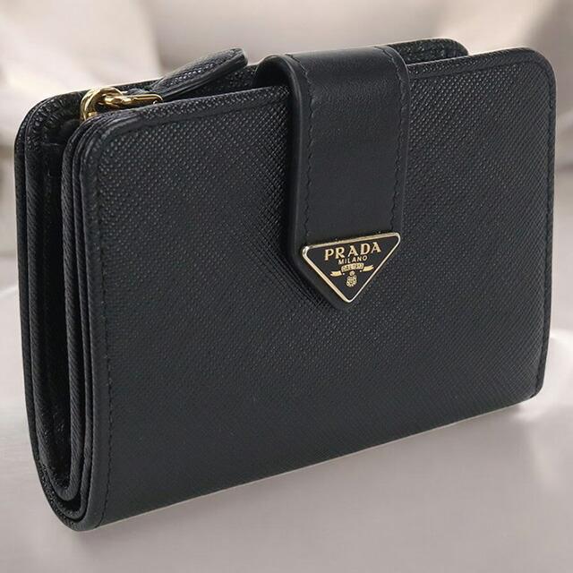 PRADA 中古 プラダ 二折財布小銭入付き レディース ブランド 
