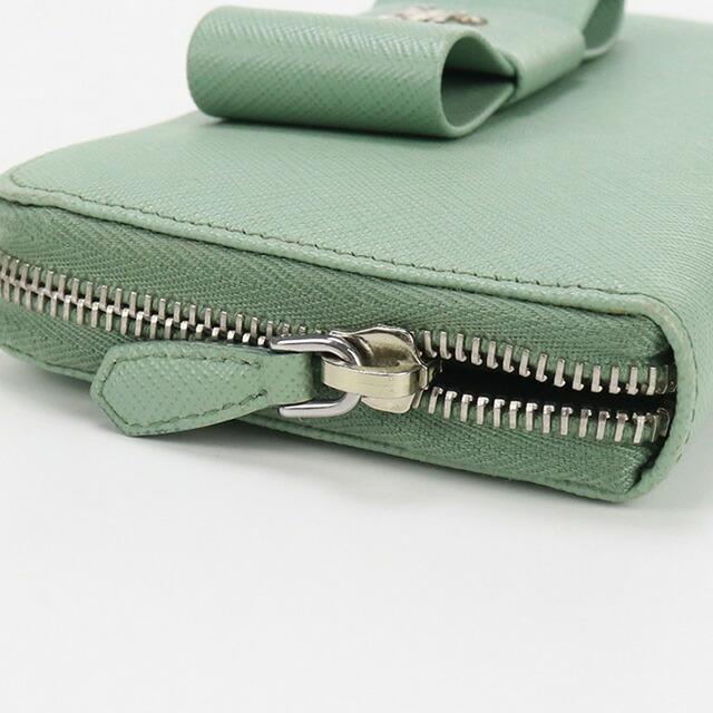 PRADA 中古 プラダ 長財布ラウンドファスナー レディース ブランド