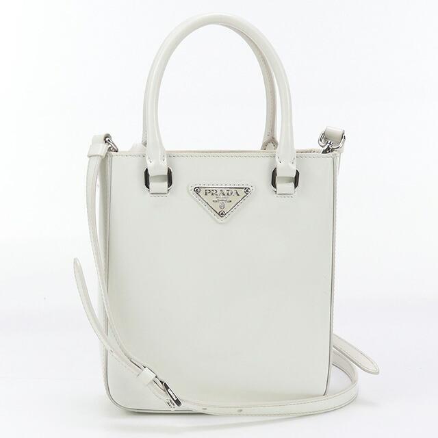 【本日限定値下げ中】美品✨PRADA 2WAY ハンドバッグ ホワイト PRADA（プラダ） 中古 ハンドバッグ レディース ブランド PRADA 2WAY
