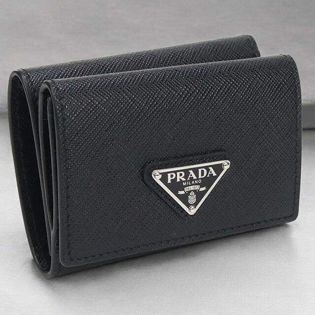 PRADA（プラダ） 中古 三折財布 メンズ ブランド サフィアーノ