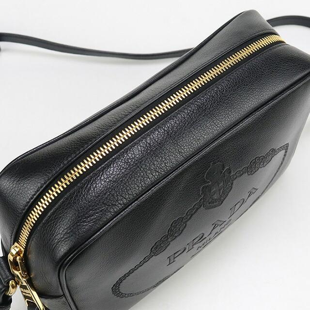 プラダ PRADA ショルダーバッグ バッグ レザー レディース ブラック系 【中古】 PRADA（プラダ） 中古 ショルダーバッグ レディース ブランド ミニ