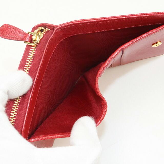 PRADA 中古 プラダ 二折財布 レディース ブランド サフィアーノ  