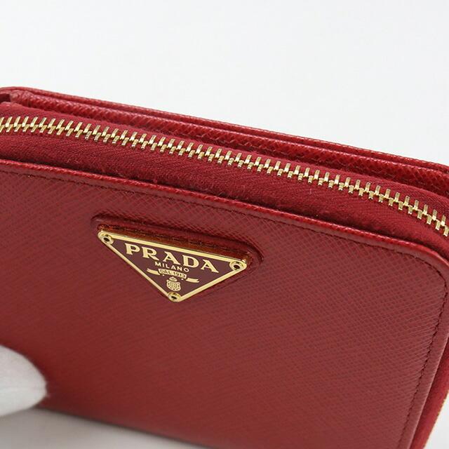 未使用品　PRADA サフィアーノトライアングルコンパクトウォレット1ML522 楽天市場】PRADA(プラダ) トライアングルロゴ 二つ折り財布