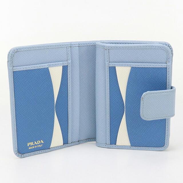 PRADA（プラダ） 中古 二折財布 レディース ブランド サフィアーノ