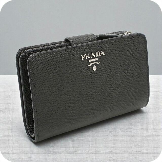 PRADA（プラダ） 中古 二折財布 レディース ブランド サフィアーノ