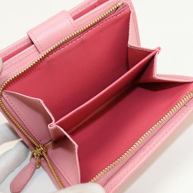 PRADA（プラダ） 中古 二折財布 レディース ブランド サフィアーノ
