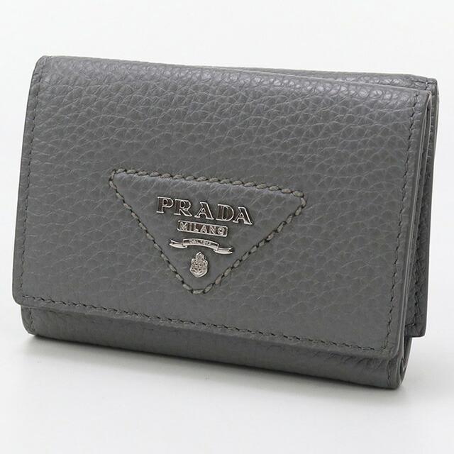 PRADA 中古 プラダ 三折財布 レディース ブランド ヴィッテロダイノ  