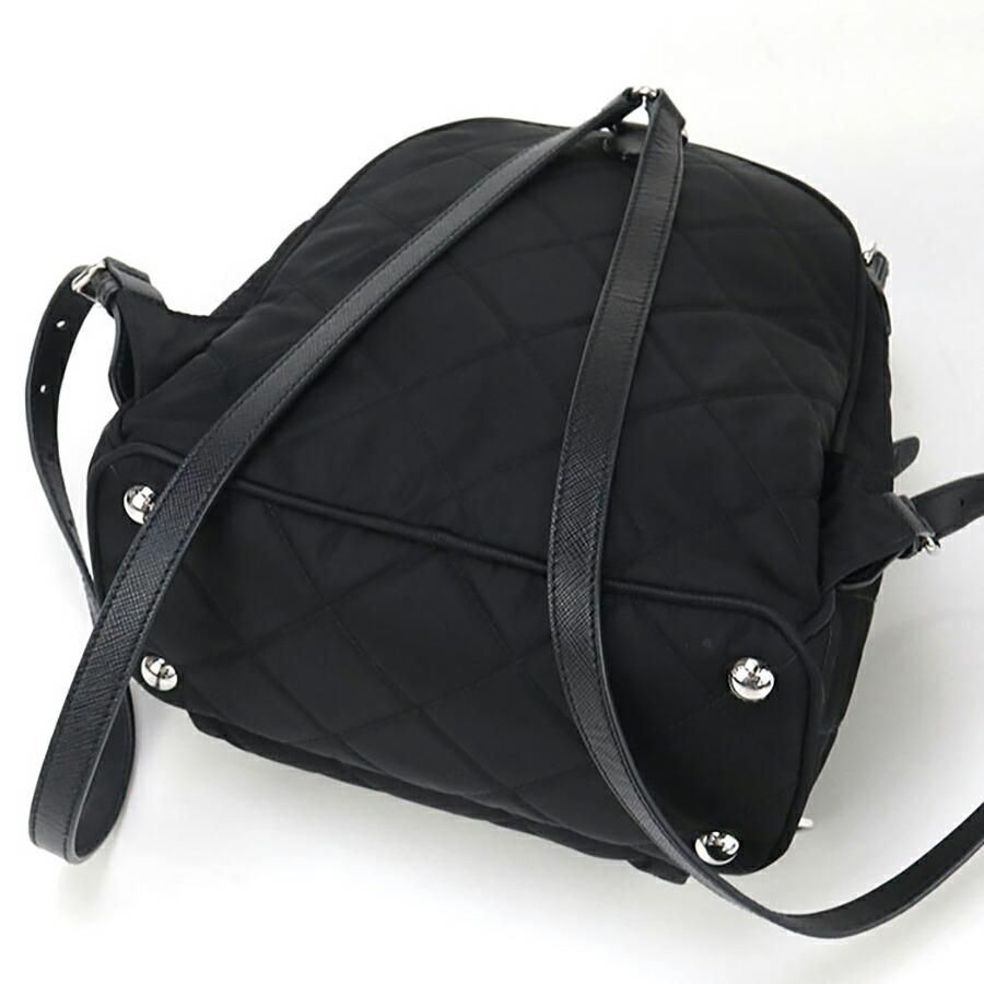 PRADA プラダ　リュック　ウエストポーチ付きブラック　レディース PRADA プラダ リュック ブラック 黒 ウエストポーチ ウエスト