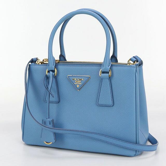 プラダ ハンドバッグ ショルダーバッグ 2WAY ブルー レザー レディース PRADA 【中古】 PRADA（プラダ） 中古 ハンドバッグ レディース ブランド PRADA 2WAY