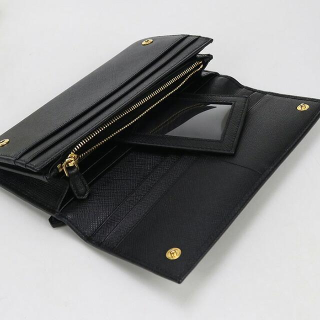 PRADA（プラダ） 中古 長財布二折 レディース ブランド サフィアーノ