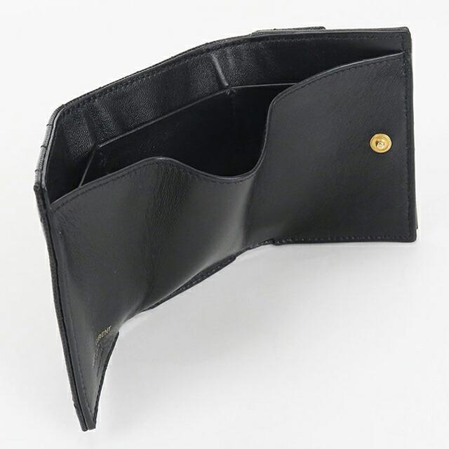SAINT LAURENT 中古 サンローラン 三つ折り財布 レディース ブランド
